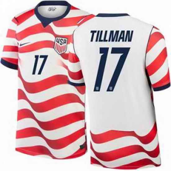 Men 17 Malik Tillman USMNT 2026 Home Stadium Replica Jersey 1
